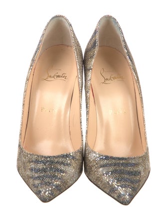 Christian Louboutin Glitter Glitter Accents Pumps