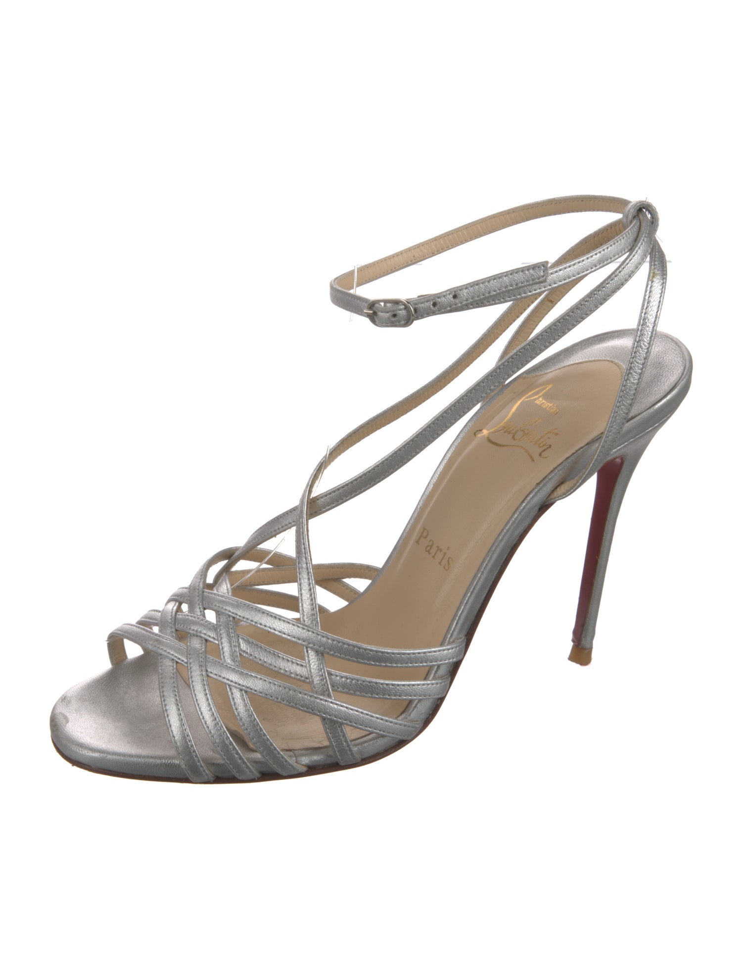 Christian Louboutin Leather Slingback Sandals