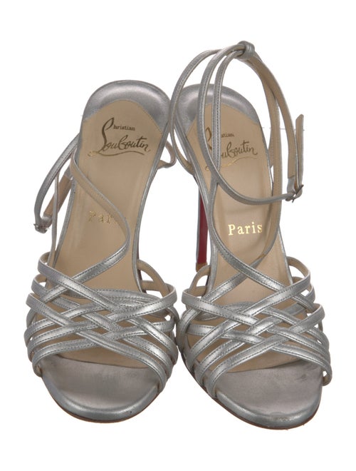 Christian Louboutin Leather Slingback Sandals
