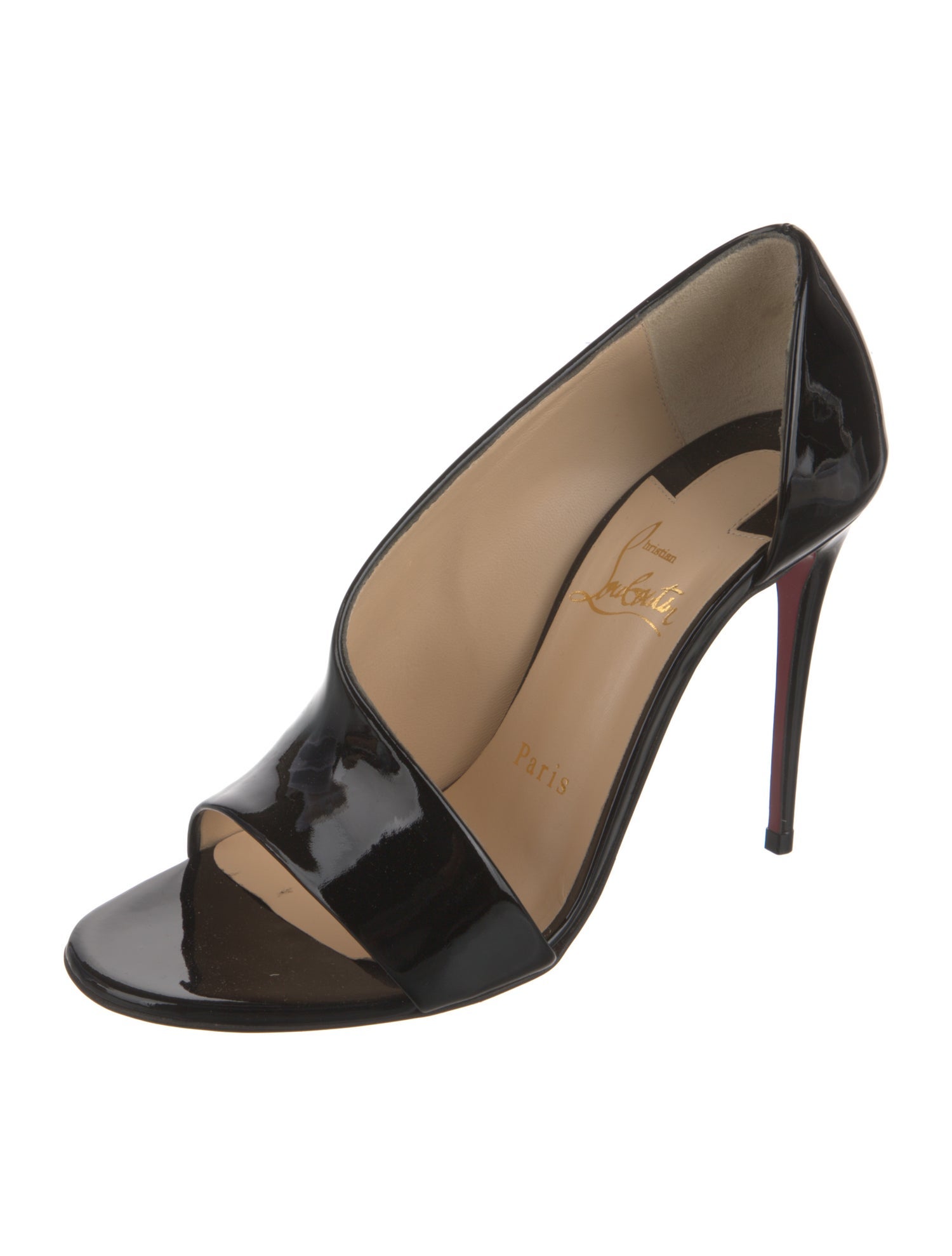 Christian Louboutin Patent Leather D'Orsay Pumps w/ Tags