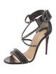Christian Louboutin Spike Accents Leather Sandals
