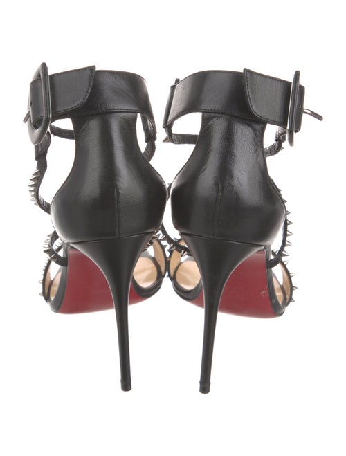 Christian Louboutin Spike Accents Leather Sandals