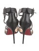 Christian Louboutin Spike Accents Leather Sandals