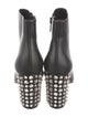Christian Louboutin Spike Accents Leather Boots