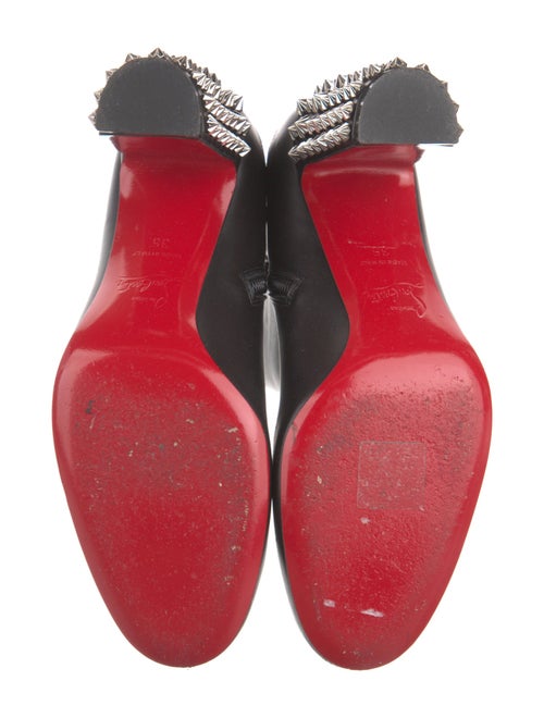 Christian Louboutin Spike Accents Leather Boots