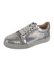 Christian Louboutin Sequins Leather Trim Embellishment Sneakers