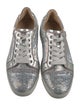Christian Louboutin Sequins Leather Trim Embellishment Sneakers