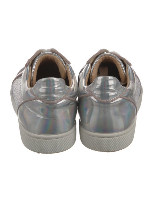 Christian Louboutin Sequins Leather Trim Embellishment Sneakers