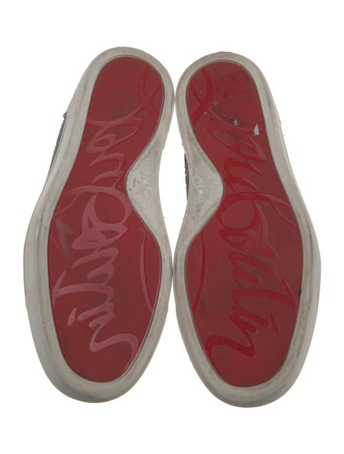 Christian Louboutin Sequins Leather Trim Embellishment Sneakers