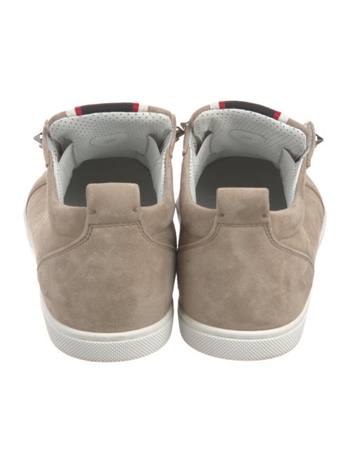 Christian Louboutin Spike Accents Suede Sneakers