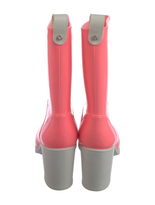 Christian Louboutin Spike Accents Rubber Rain Boots