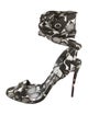 Christian Louboutin Satin Printed Gladiator Sandals