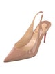 Christian Louboutin Patent Leather Slingback Pumps