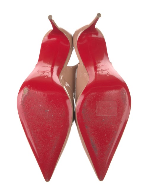 Christian Louboutin Patent Leather Slingback Pumps