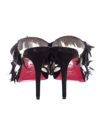 Christian Louboutin Suede Slides