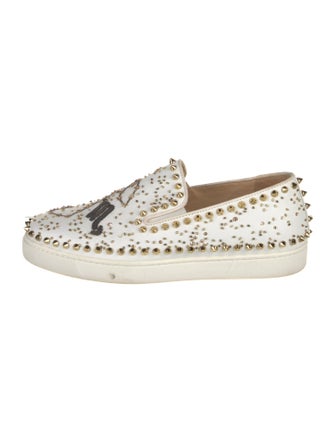 Christian Louboutin Leather Printed Sneakers