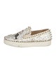 Christian Louboutin Leather Printed Sneakers