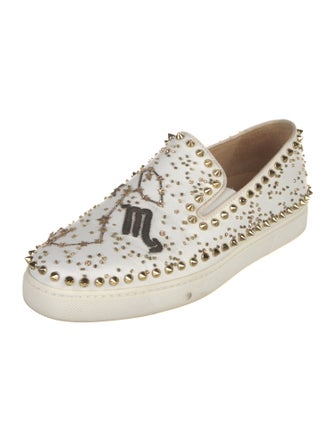 Christian Louboutin Leather Printed Sneakers