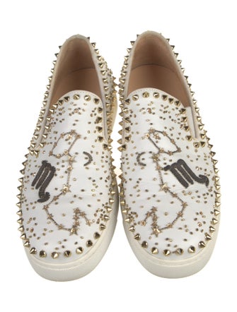 Christian Louboutin Leather Printed Sneakers