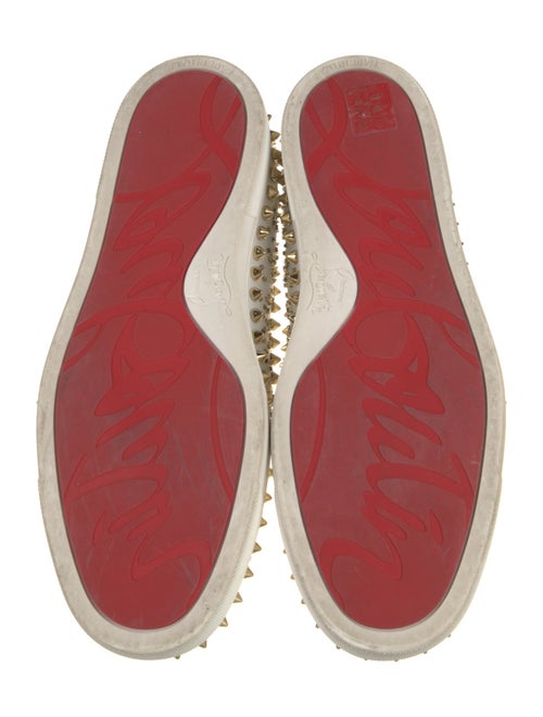 Christian Louboutin Leather Printed Sneakers