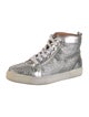 Christian Louboutin Leather Crystal Embellishments Sneakers