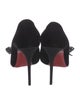 Christian Louboutin Velvet Bow Accents Pumps