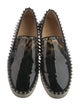 Christian Louboutin Spike Accents Patent Leather Loafers