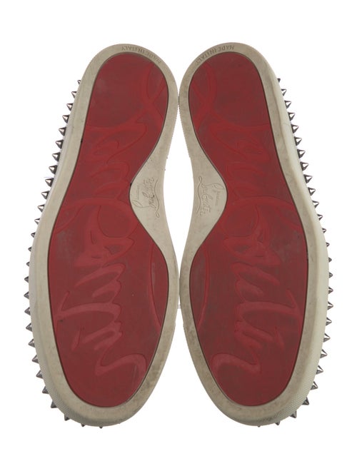 Christian Louboutin Spike Accents Patent Leather Loafers