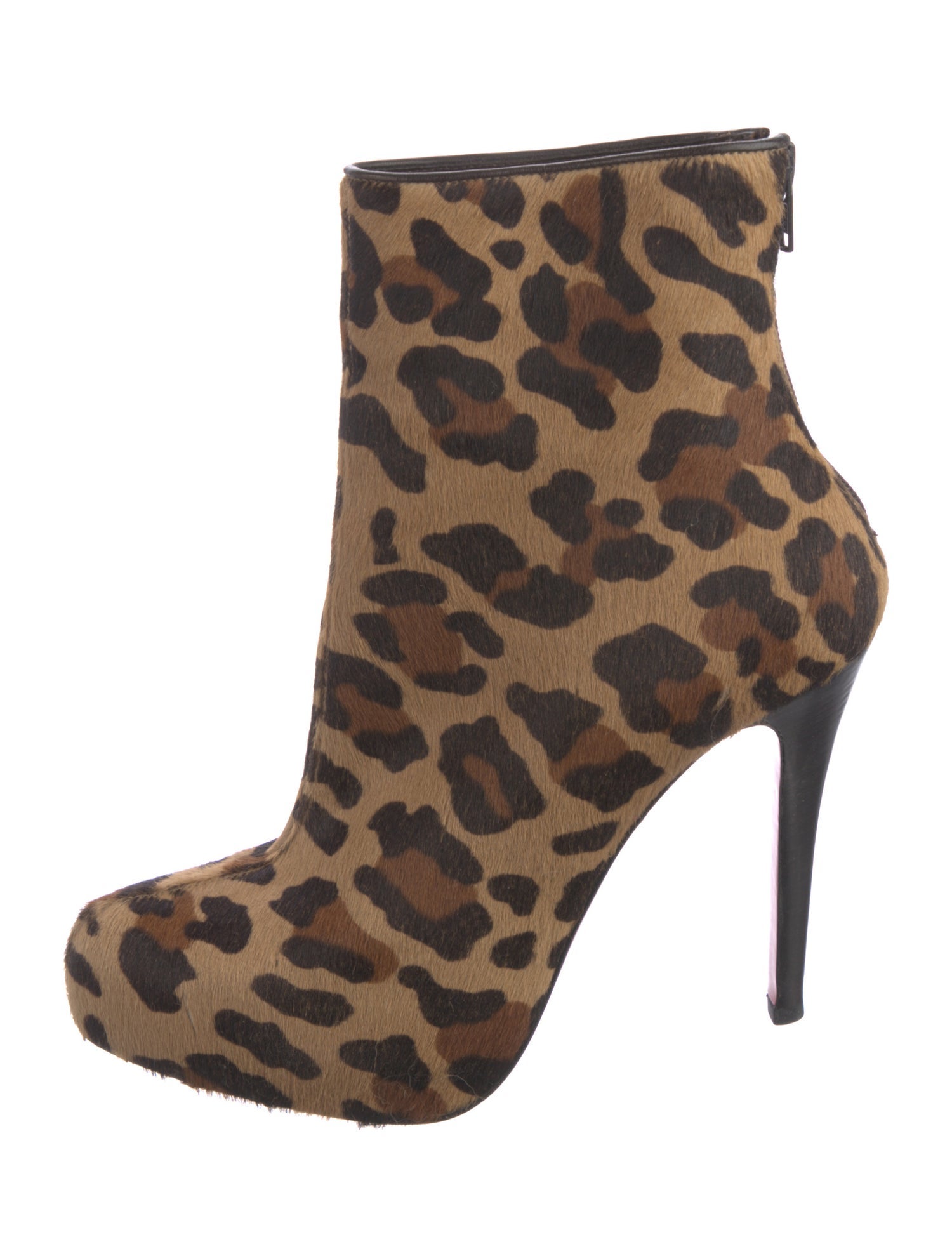 Christian Louboutin Ponyhair Animal Print Boots