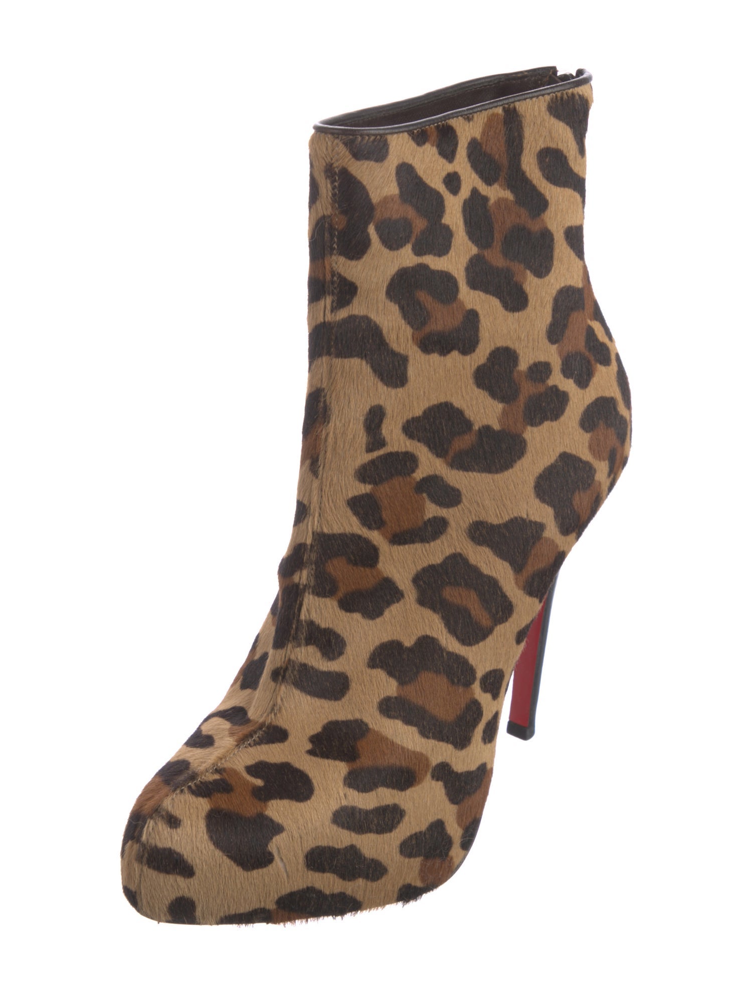 Christian Louboutin Ponyhair Animal Print Boots