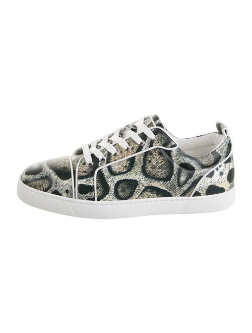 Christian Louboutin Leather Animal Print Sneakers