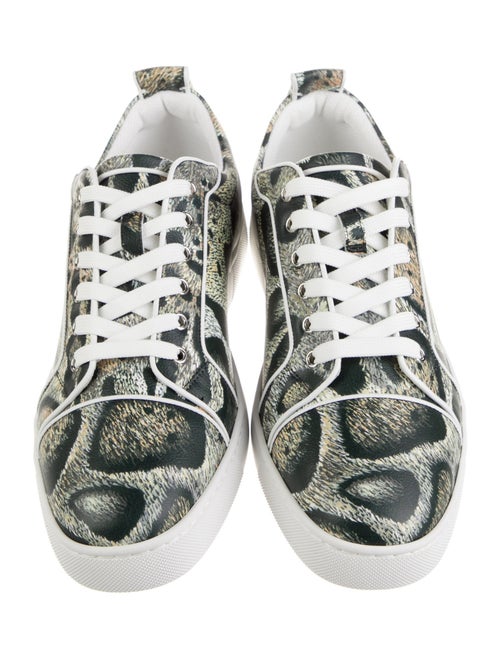 Christian Louboutin Leather Animal Print Sneakers