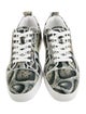 Christian Louboutin Leather Animal Print Sneakers