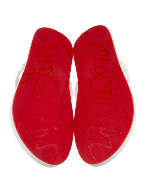 Christian Louboutin Spike Accents Rubber Flip Flops