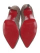 Christian Louboutin Suede Animal Print Pumps