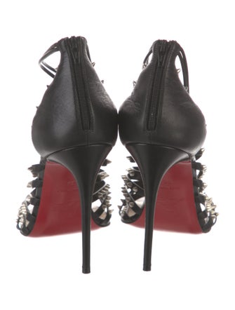 Christian Louboutin Spike Accents Leather Pumps