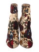 Christian Louboutin Velvet Floral Print Boots