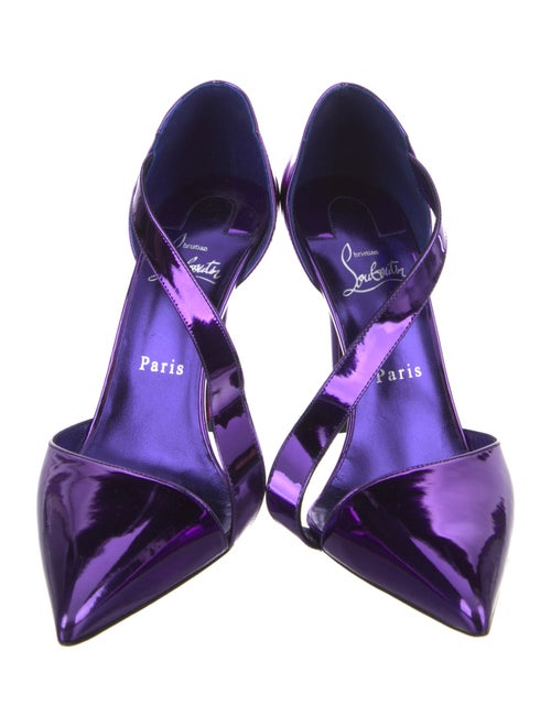 Christian Louboutin Patent Leather T-Strap Pumps