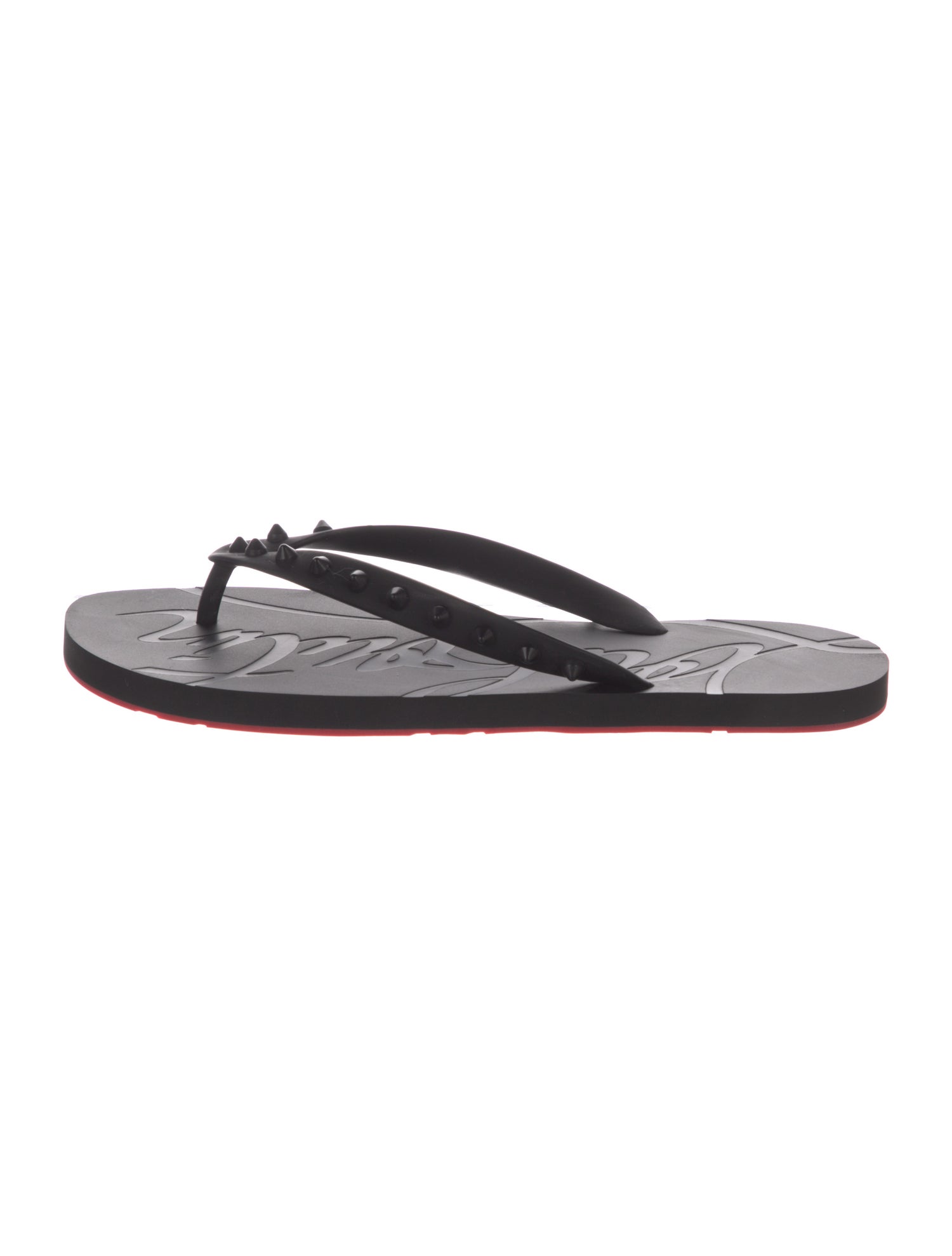 Christian Louboutin Rubber Flip Flops