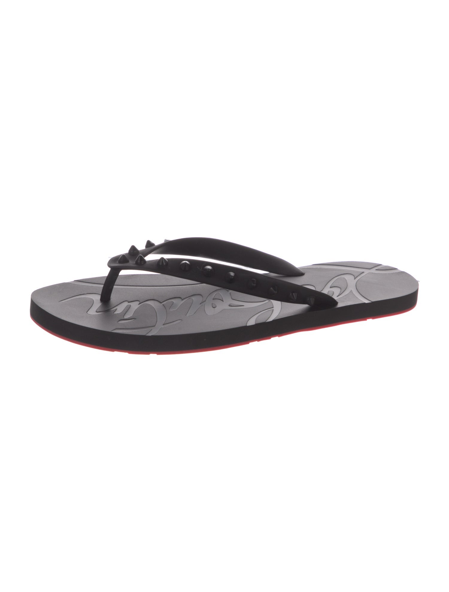 Christian Louboutin Rubber Flip Flops