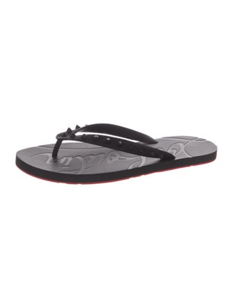 Christian Louboutin Rubber Flip Flops