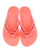 Christian Louboutin Rubber Studded Accents Flip Flops