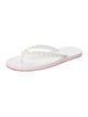 Christian Louboutin Spike Accents Rubber Flip Flops