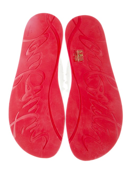 Christian Louboutin Spike Accents Rubber Flip Flops
