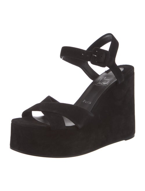 Christian Louboutin Suede Slingback Sandals