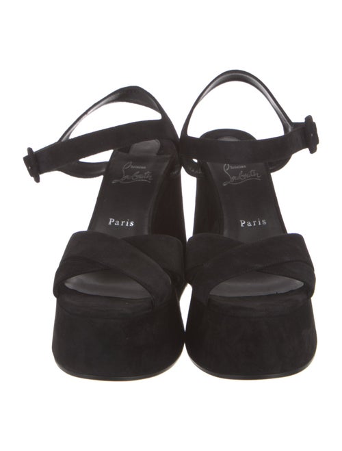 Christian Louboutin Suede Slingback Sandals