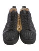 Christian Louboutin Spike Accents Leather Sneakers