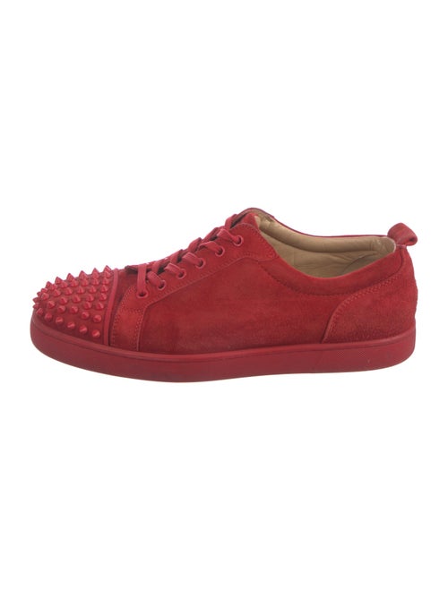 Christian Louboutin Spike Accents Suede Sneakers
