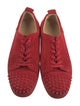 Christian Louboutin Spike Accents Suede Sneakers