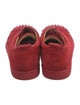 Christian Louboutin Spike Accents Suede Sneakers